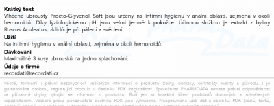 Procto-glyvenol soft vlhčené ubrousky - 5ks